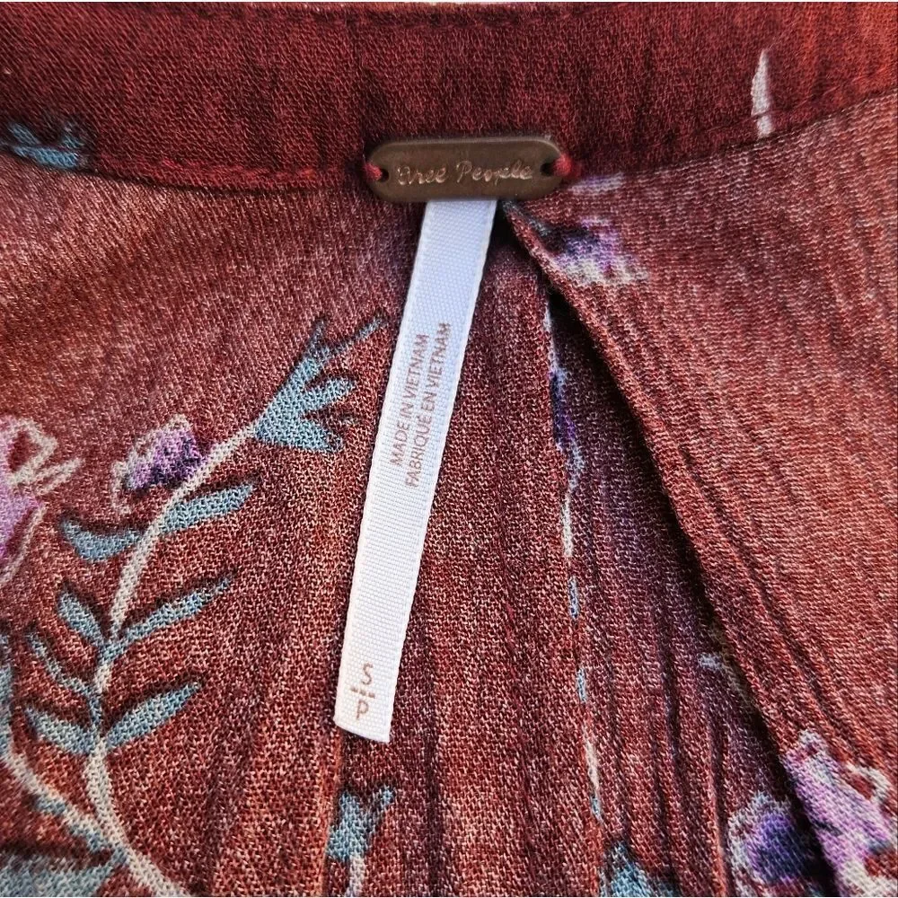 Free People Swing Tree Tunic Tank Top Size Small